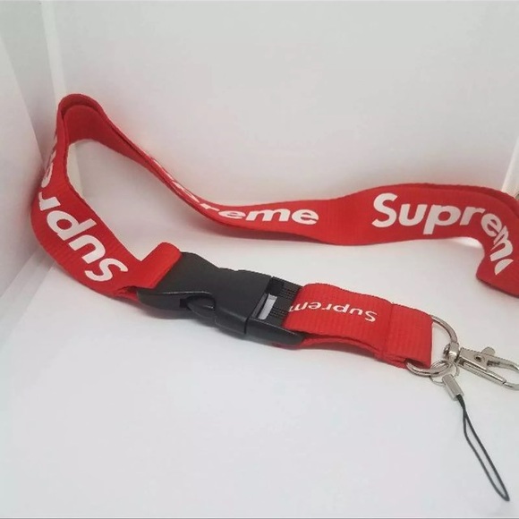 Supreme Red Lanyard Brand 